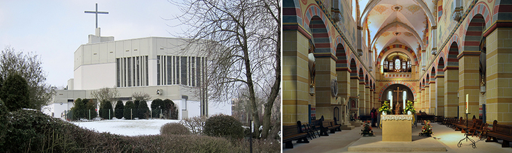 Wolfsburg, St. Raphael-Kirche, Stiftskirche Königslutter.