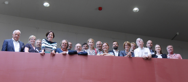 Das Team des NLD bei der Eröffnung des Forschungsmuseums Schöningen