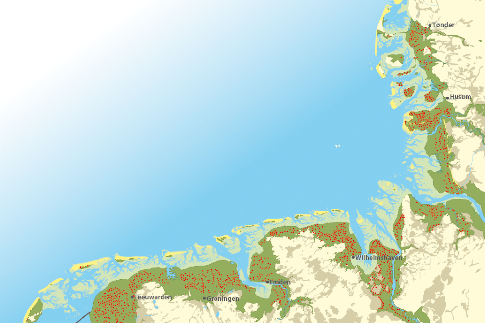 Wurten der gesamten Wattenmeer-Region