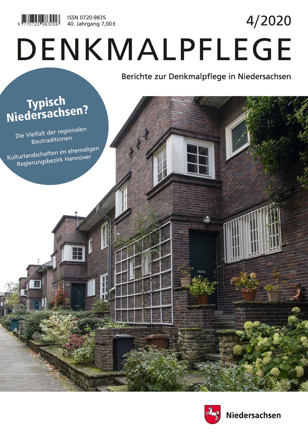 Berichte zur Denkmalpflege in Niedersachsen, Heft 4/2020