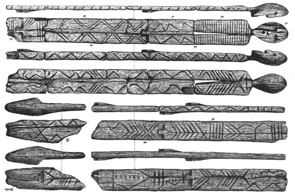 Holzidol aus dem Schigir-Moor