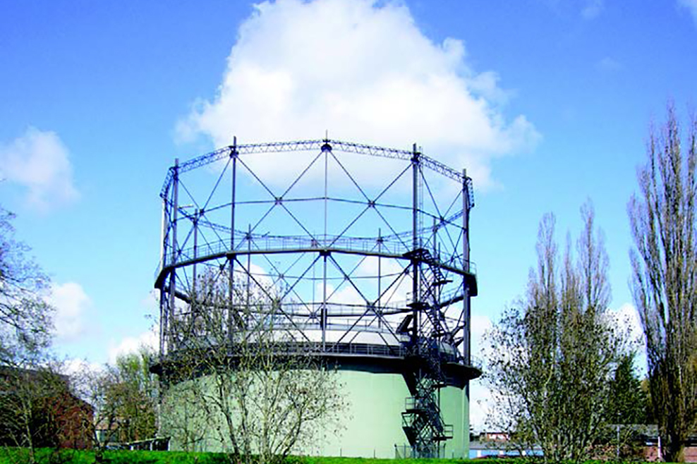 Der Gasometer in Stade