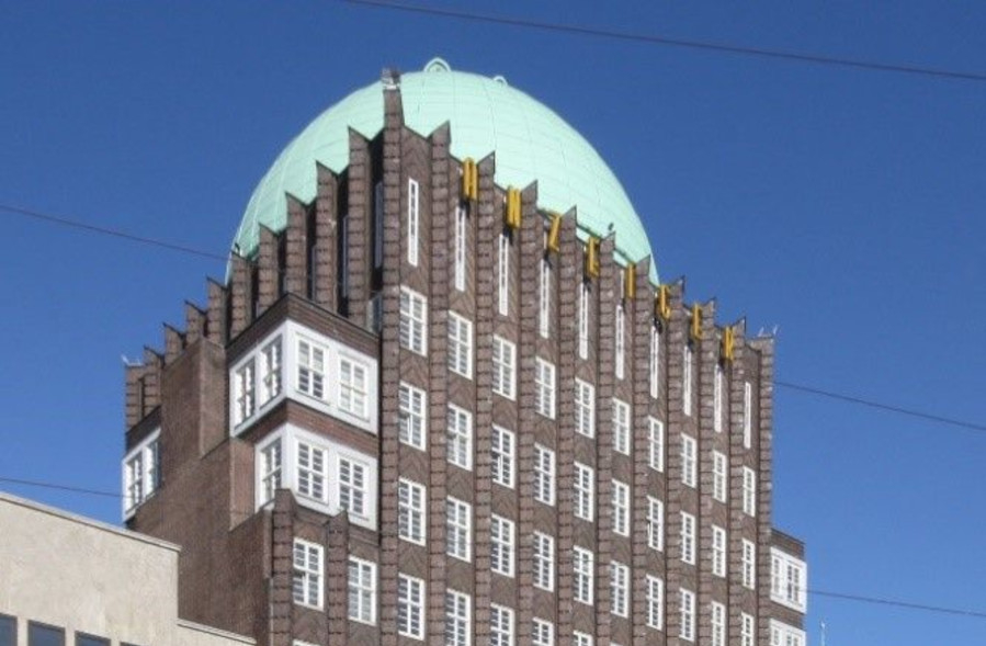 Das Anzeiger-Hochhaus in Hannover. Die Grundsanierung der Kuppel 2017-2019