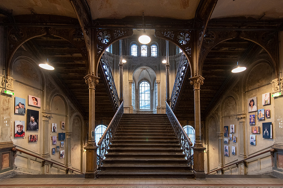 Das Orchester im Treppenhaus in der Cumberlandschen Galerie
