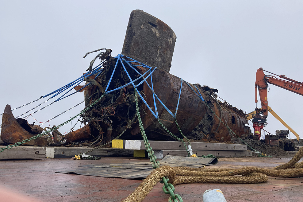 Kaiserliches U-Boot U 16: Neue Heimat für geborgene Wrackteile
