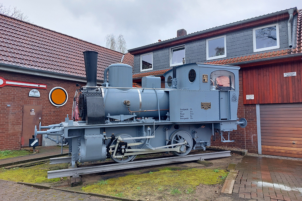 Die Industriedampflokomotive "Pledgery" der Hanomag